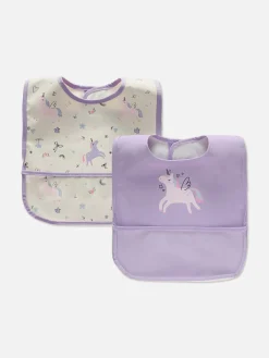 2-Pack Unicorn Wrap Neck Bibs|Primark Discount