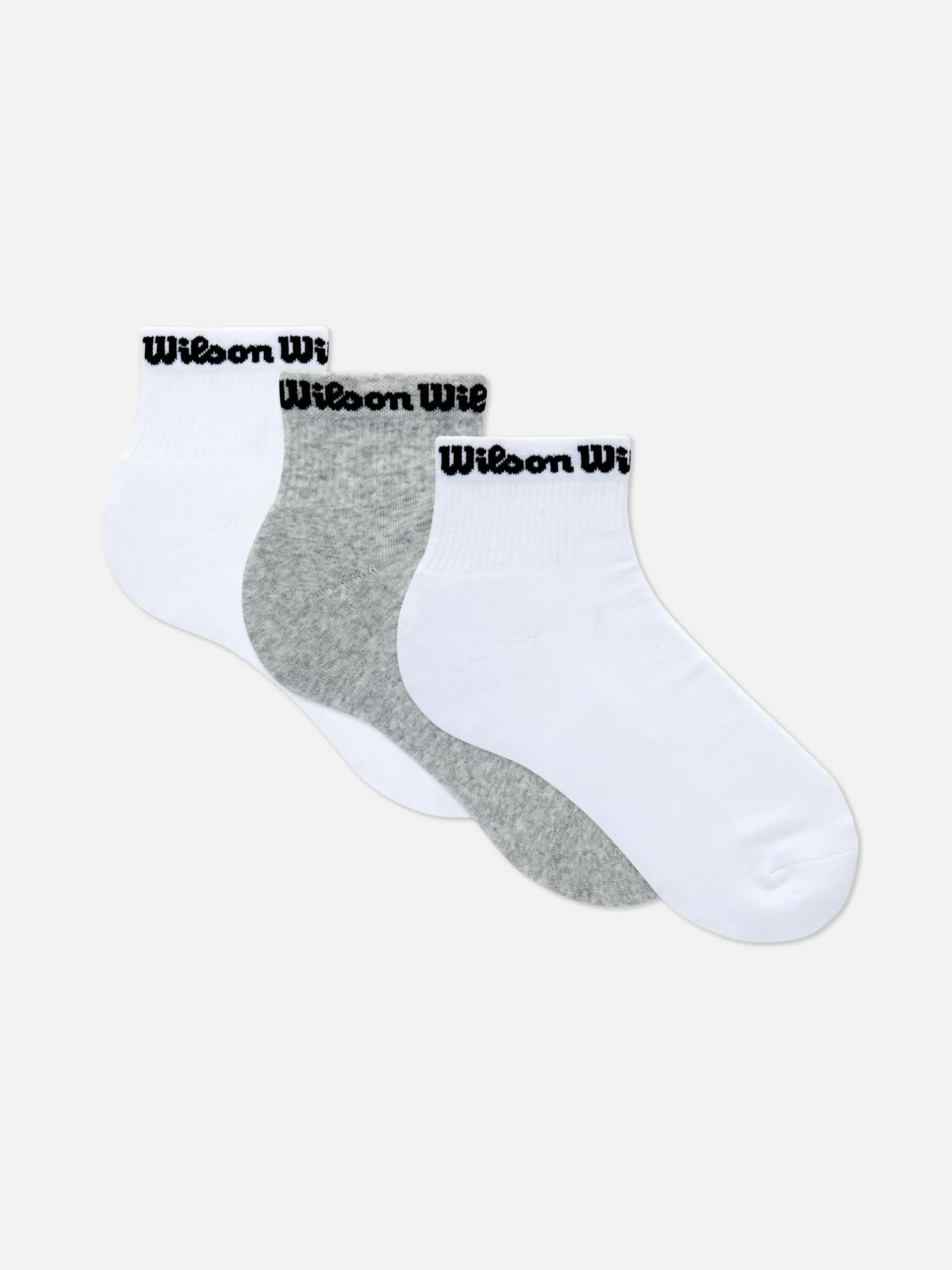 3-Pack Wilson Quarter Crew Socks|Primark Online