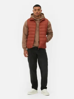 Padded Zip Vest|Primark New