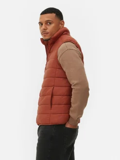 Padded Zip Vest|Primark New