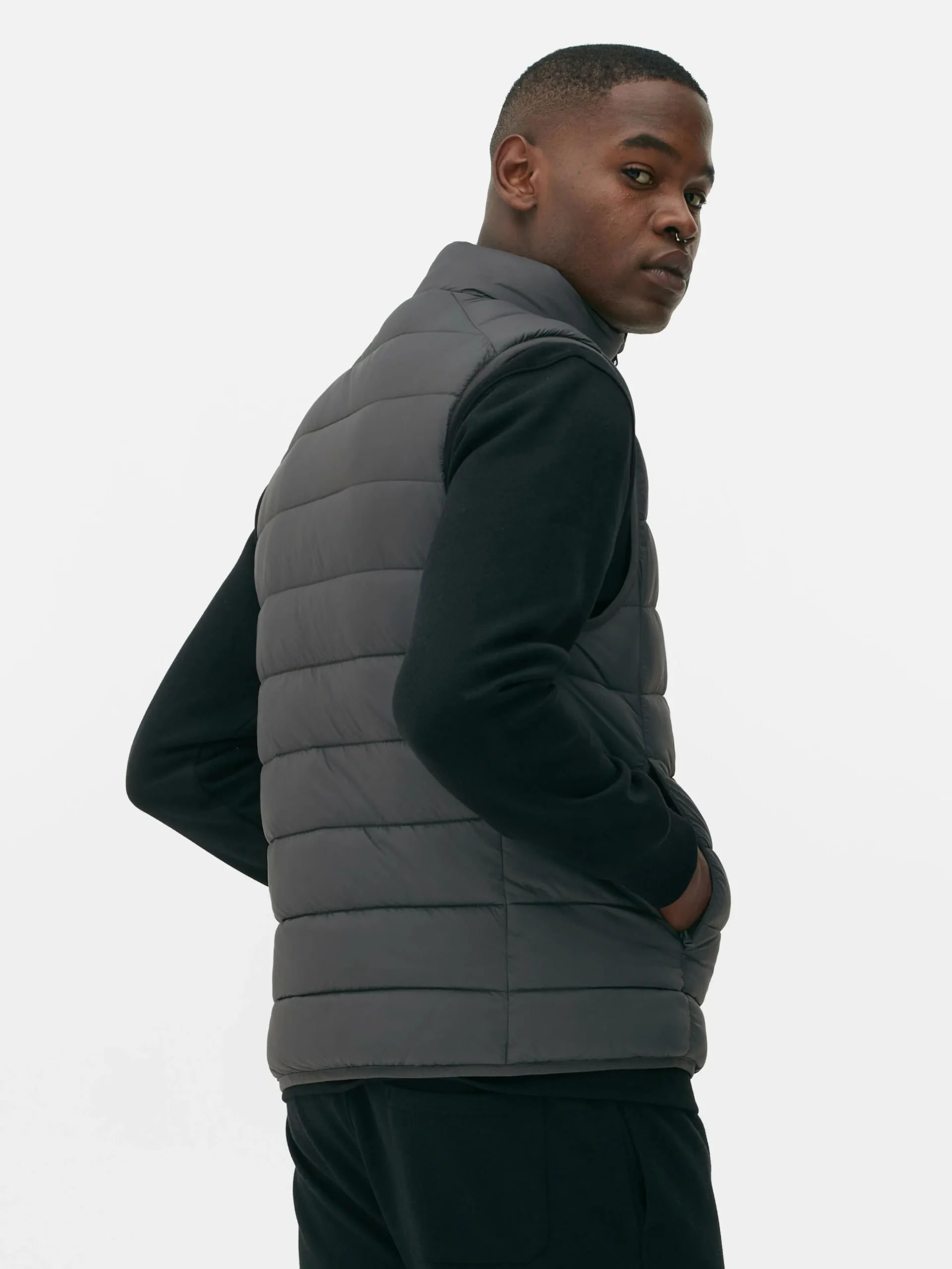Padded Zip Vest|Primark