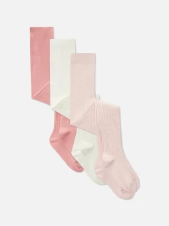 3pk Cable Knit Tights|Primark Outlet