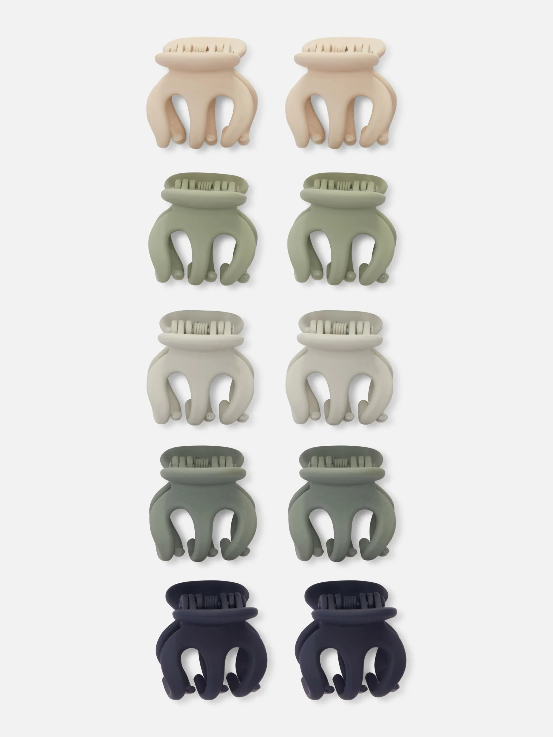 10pk Matte Mini Hair Clips|Primark Best