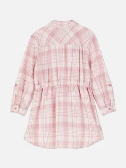 Plaid Shirt Dress|Primark Online