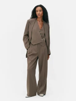 Pleated Tailored Pants|Primark New