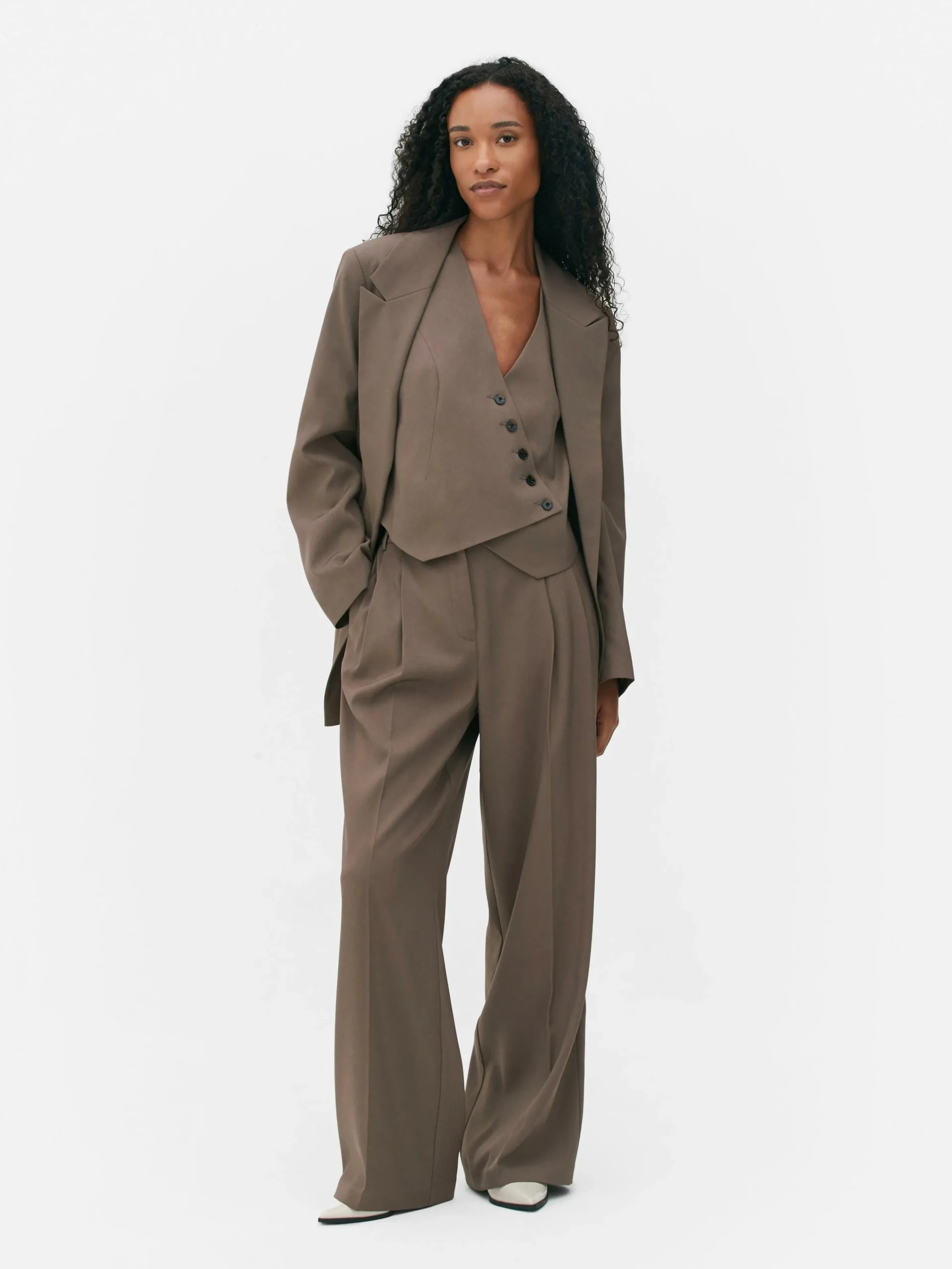 Pleated Tailored Pants|Primark New