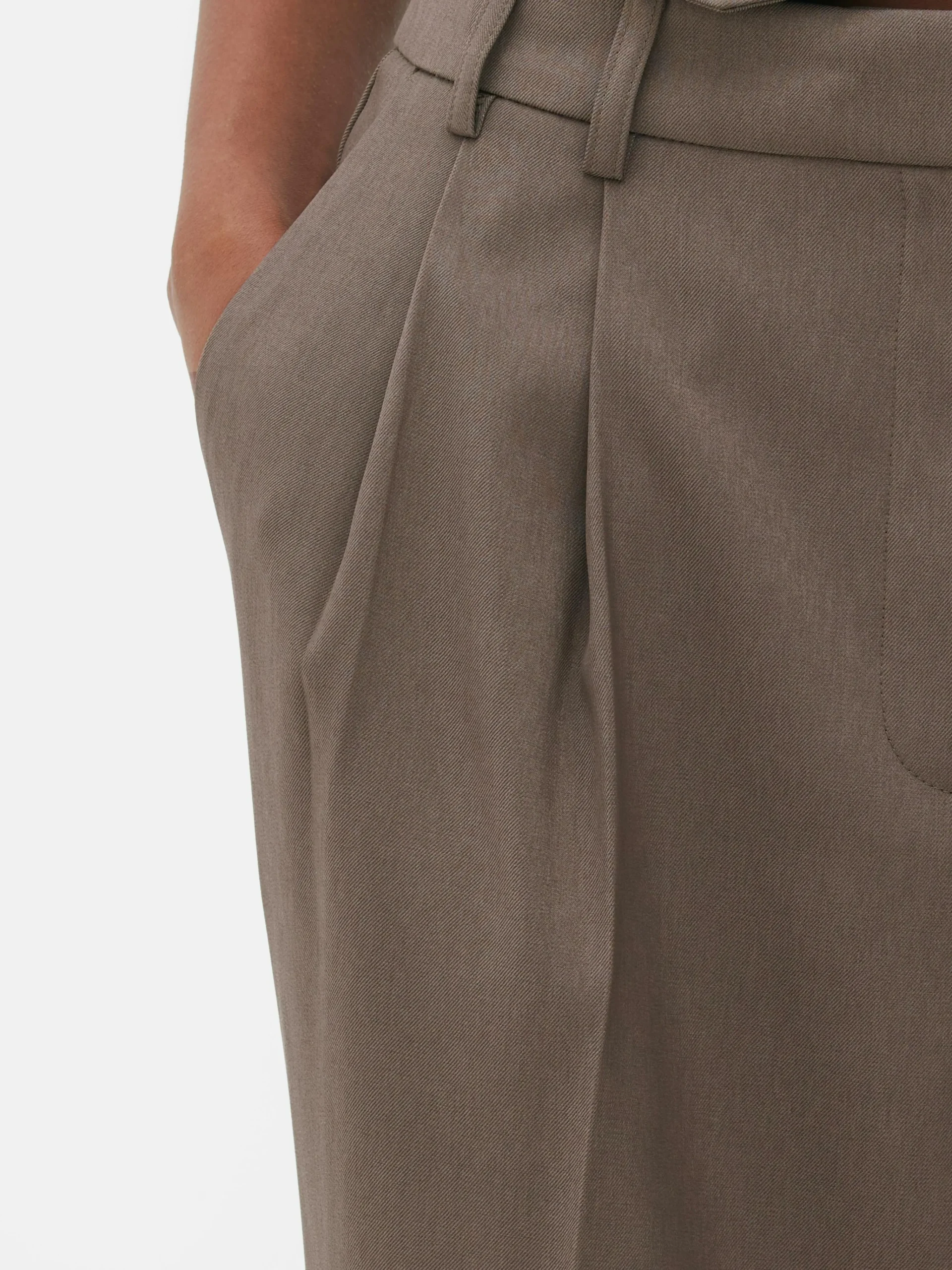 Pleated Tailored Pants|Primark New