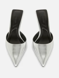 Pointed Toe Heeled Mules|Primark Clearance