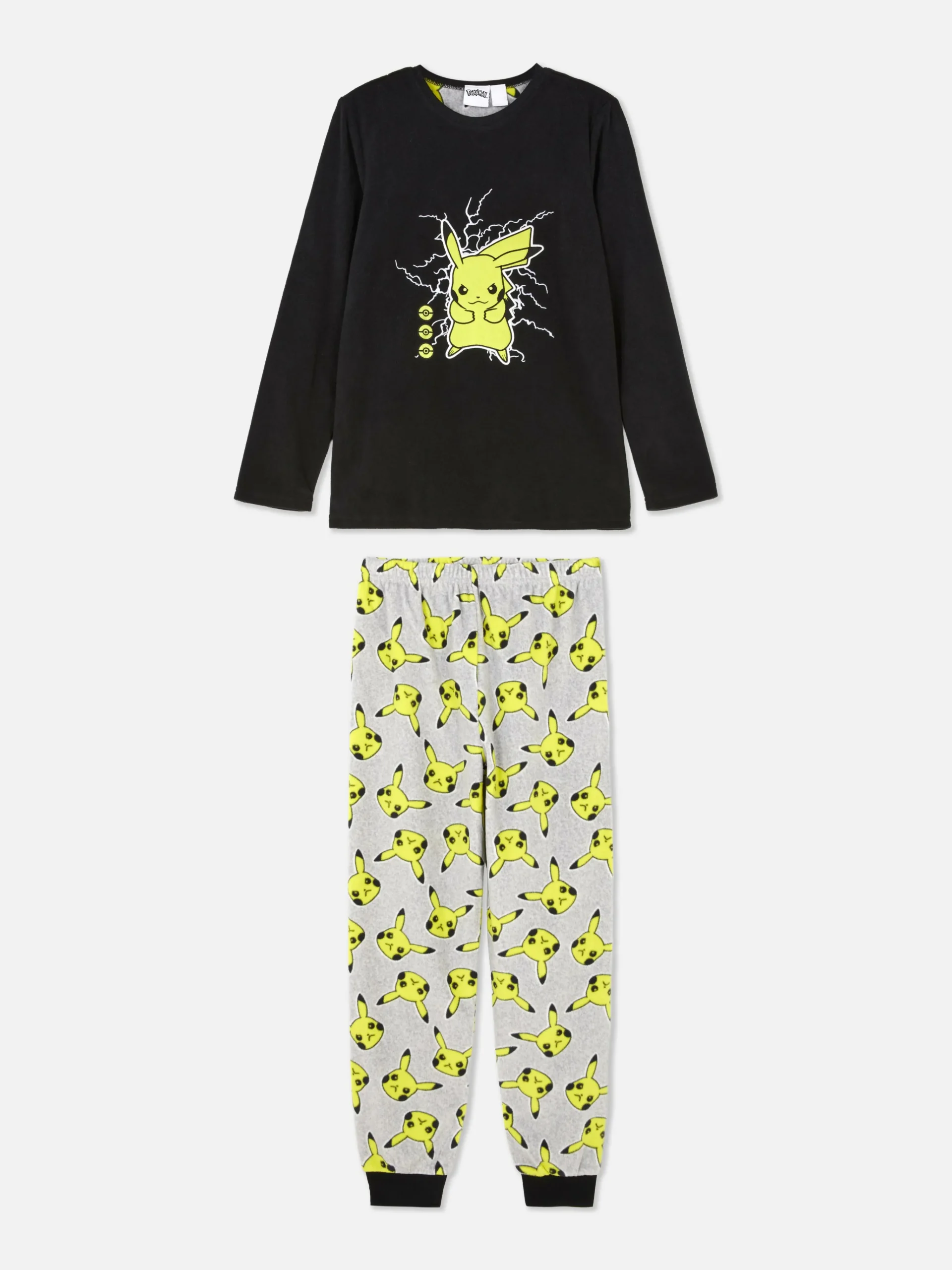 Pokémon Pikachu T-Shirt And Bottoms Pajamas|Primark Clearance