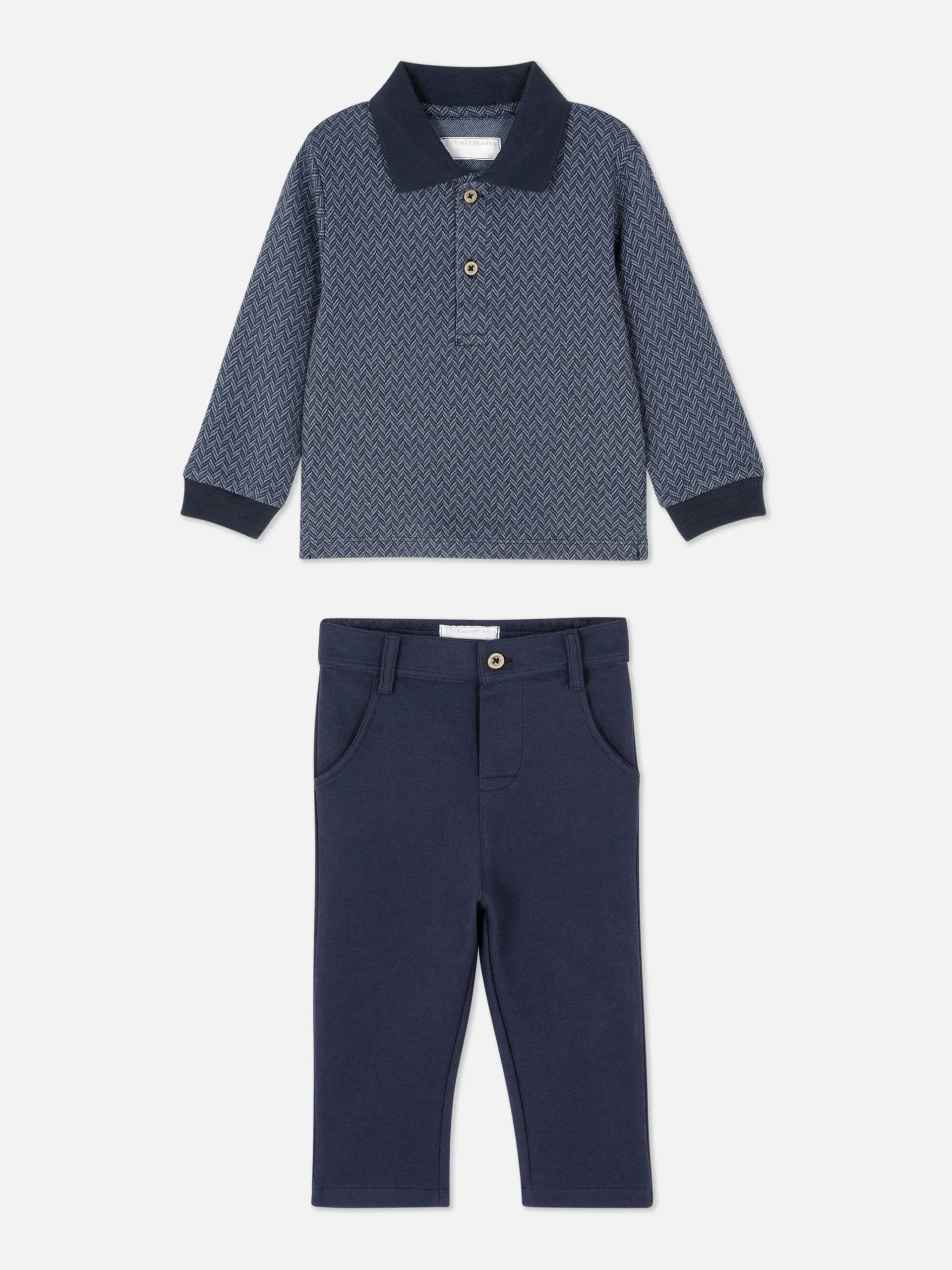 Polo Shirt And Pants Set|Primark
