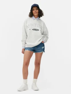 Printed Oversized Sweatshirt|Primark Hot