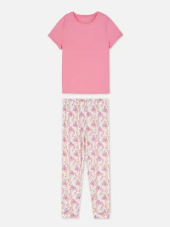 Printed Short Sleeve Pajamas|Primark New