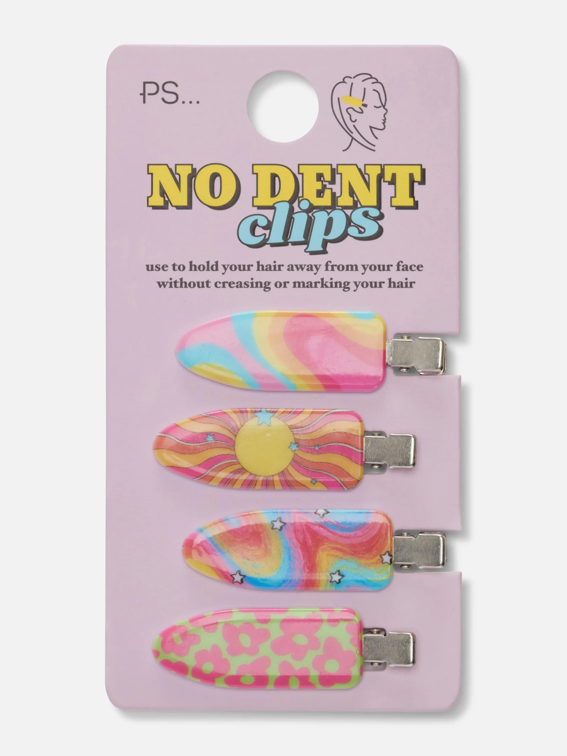 PS Patterned No Dent Hair Clips|Primark Clearance
