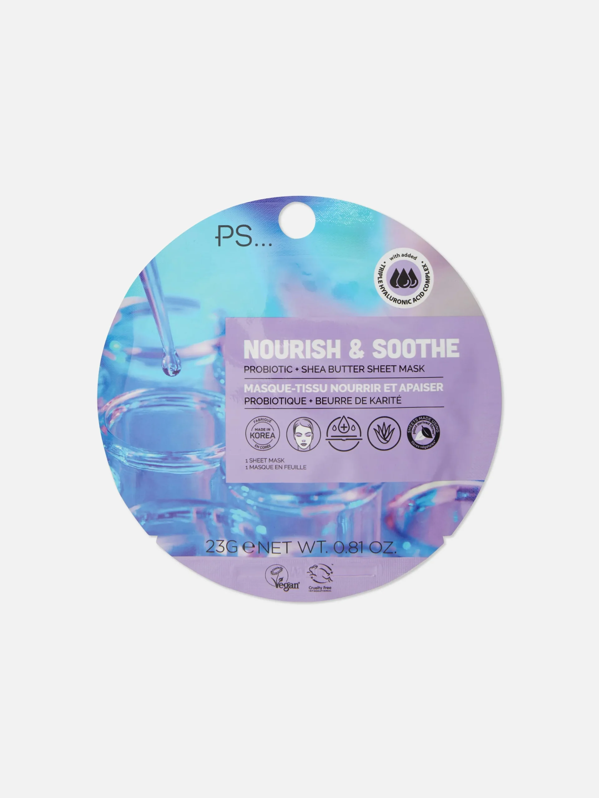 PS Probiotic And Shea Butter Sheet Mask|Primark