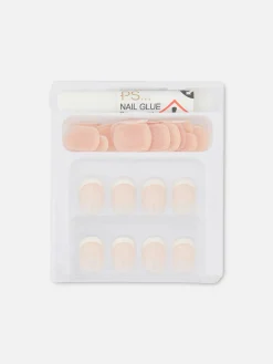PS Square French Tip Gloss Faux Nails|Primark Discount