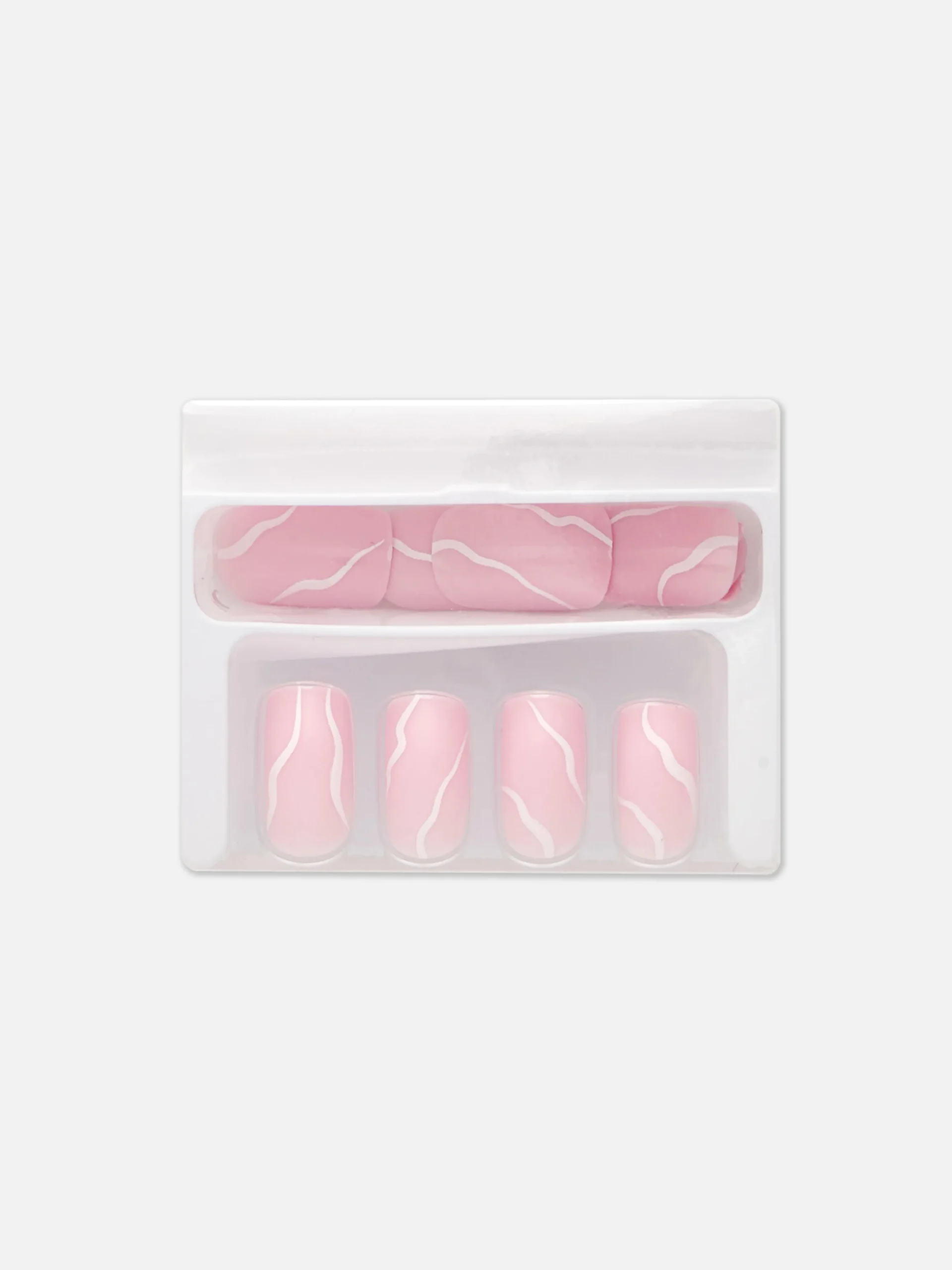 PS Square Gloss Swirled Faux Nails|Primark Online