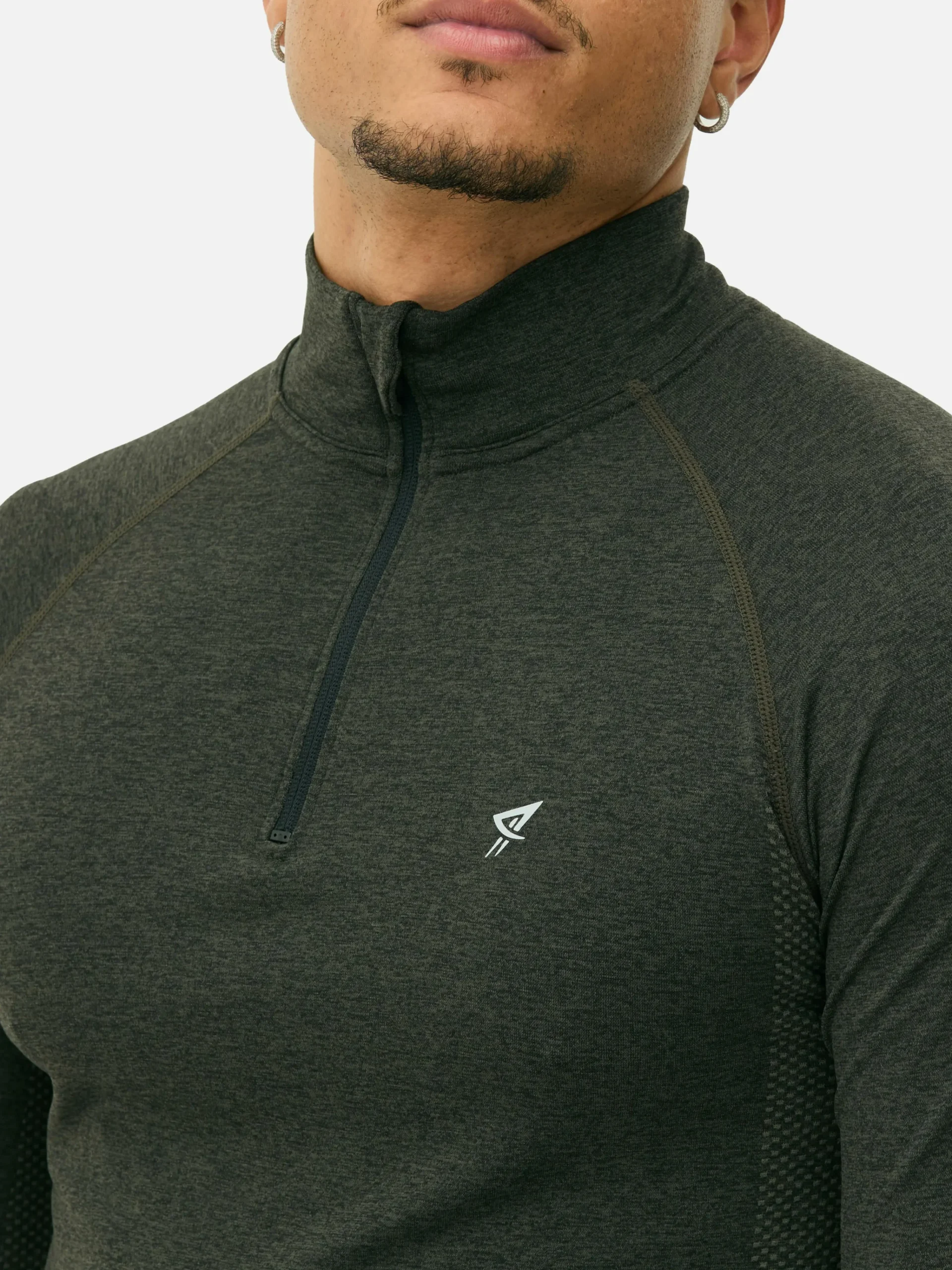 Quarter-Zip Long Sleeve Gym Top|Primark Outlet