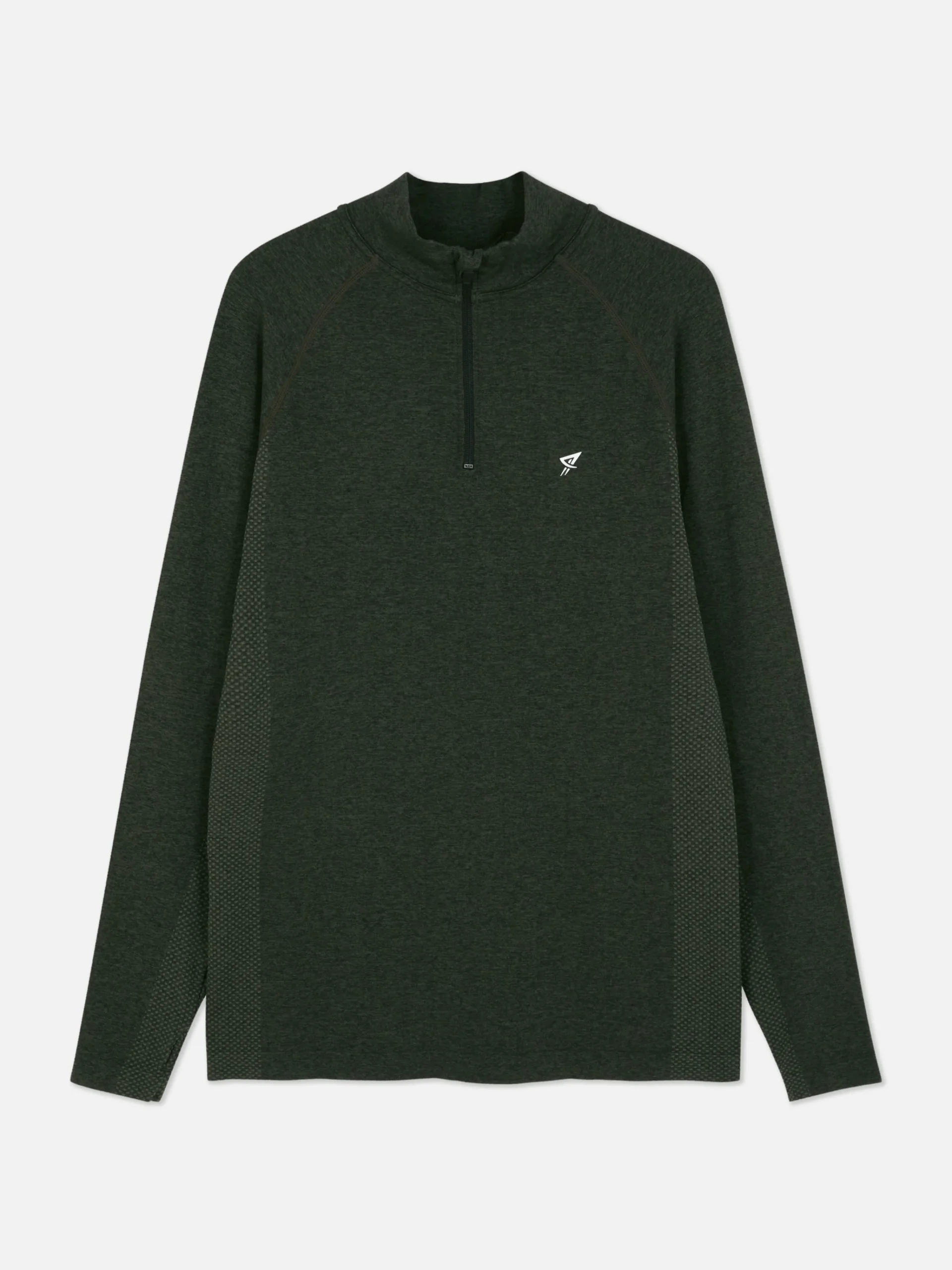 Quarter-Zip Long Sleeve Gym Top|Primark Outlet