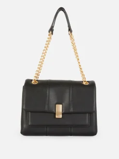 Quilted Flap Shoulder Bag|Primark Clearance