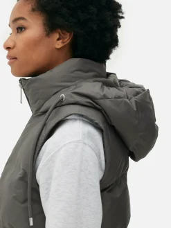 Quilted Hooded Vest|Primark Sale