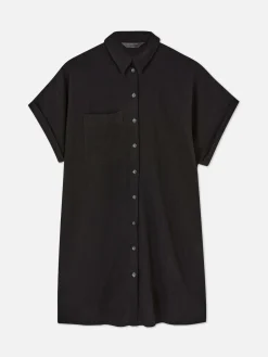 Relaxed Fit Short Sleeve Shirt Dress|Primark Sale