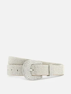 Rhinestone Buckle Belt|Primark Outlet