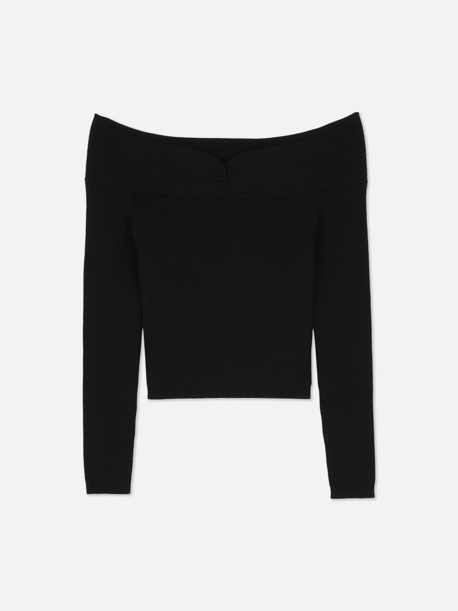 Ribbed Bardot Sweater|Primark Outlet