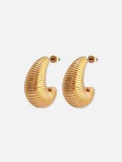 Ribbed Bubble Hoop Earrings|Primark Best