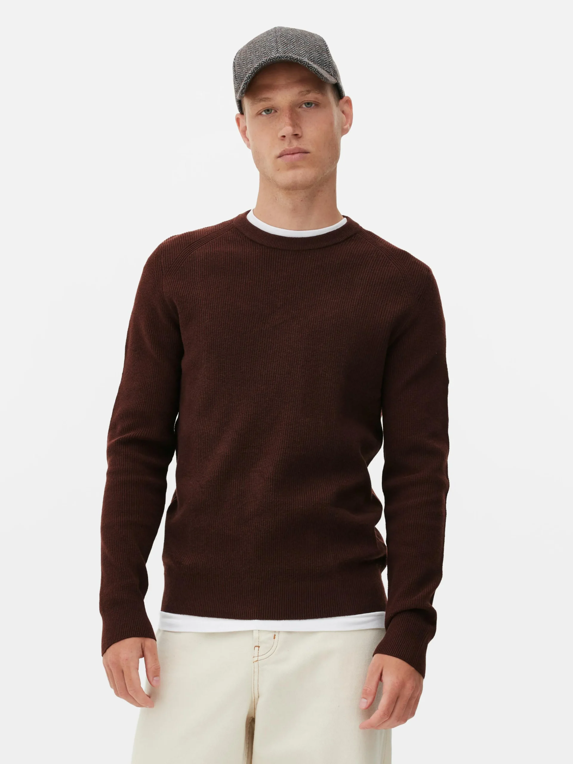 Ribbed Crew Neck Sweater|Primark Online