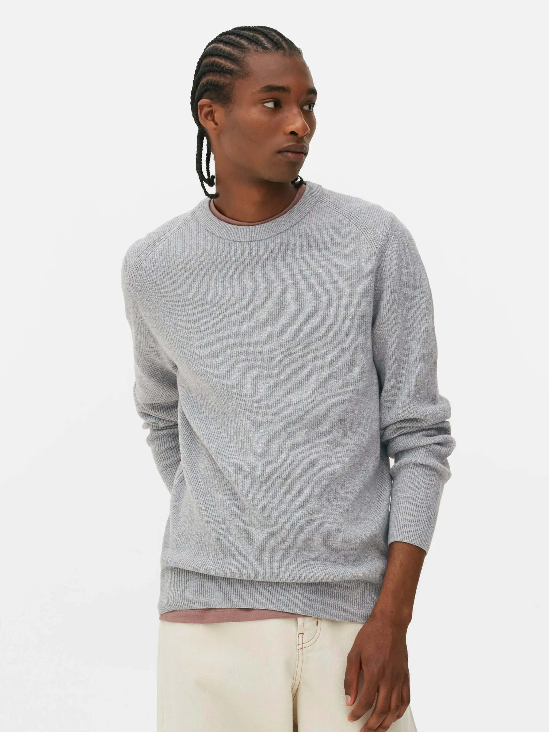 Ribbed Crew Neck Sweater|Primark Discount