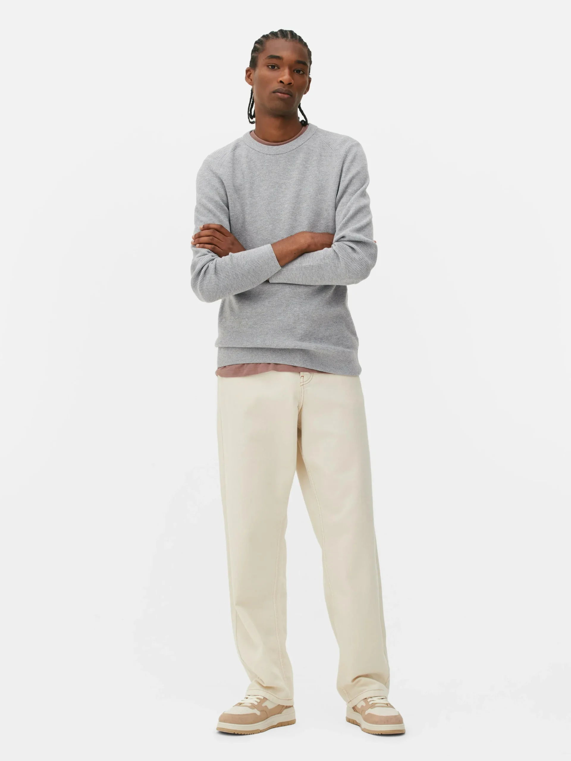Ribbed Crew Neck Sweater|Primark Discount