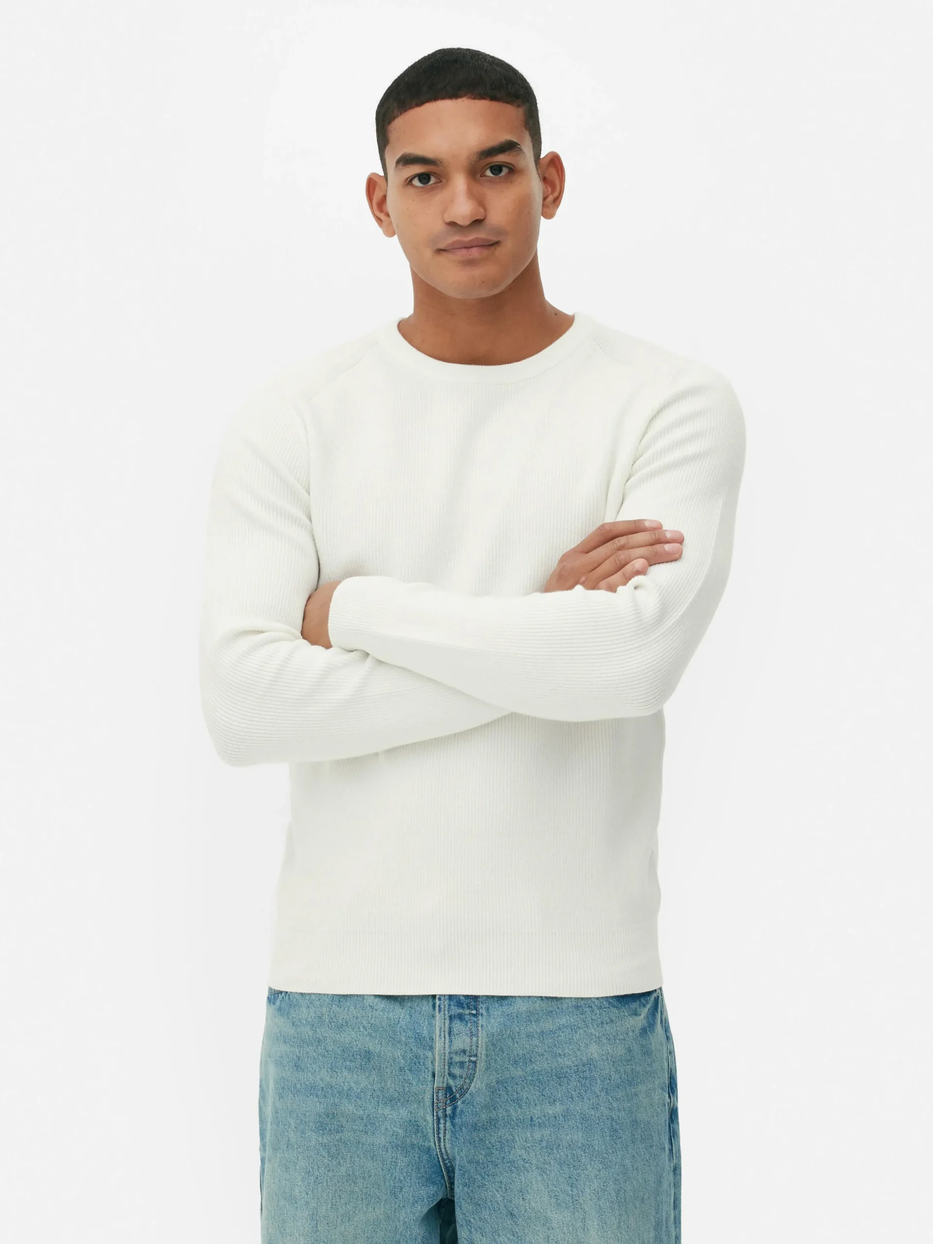 Ribbed Crew Neck Sweater|Primark Sale