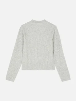 Ribbed Mock Neck Sweater|Primark New
