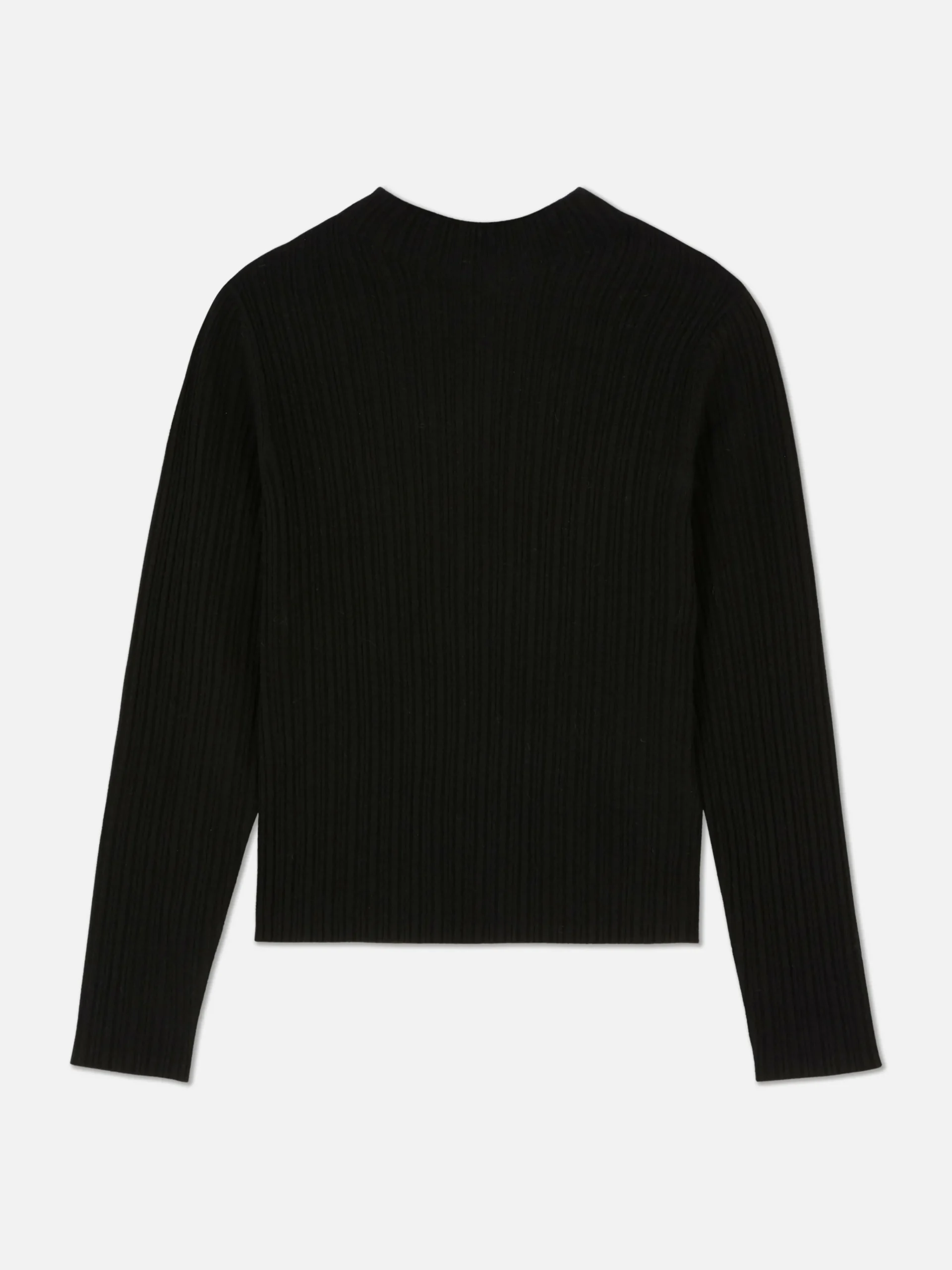 Ribbed Mock Neck Sweater|Primark Outlet