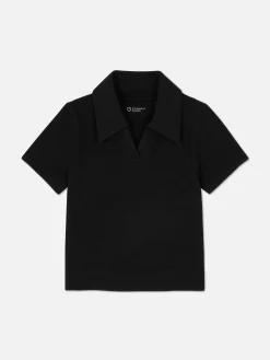 Ribbed Polo|Primark Online