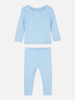 Ribbed T-Shirt And Leggings Set|Primark Hot