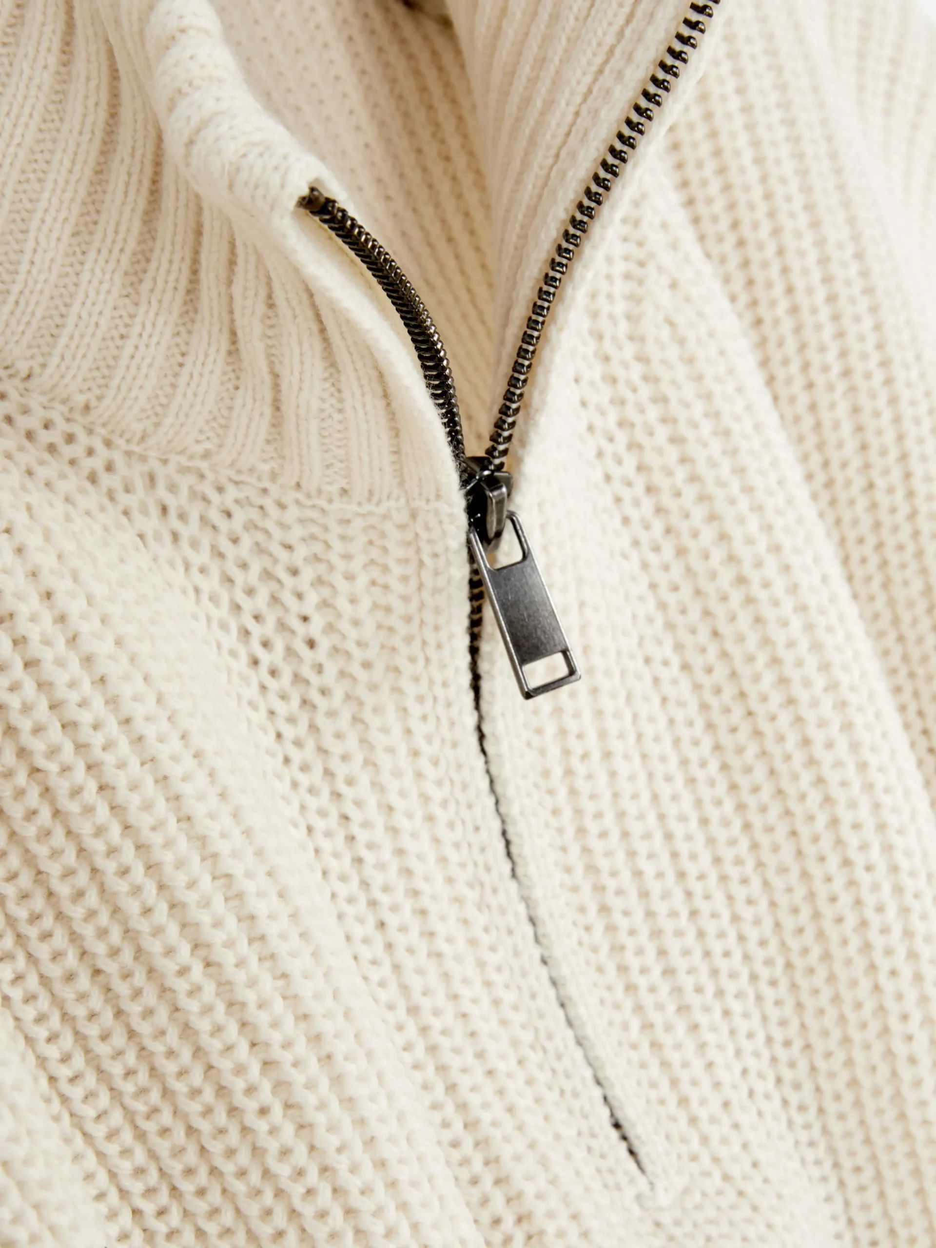 Rib-Knit Half-Zip Sweater|Primark Clearance