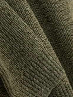 Rib-Knit Half-Zip Sweater|Primark