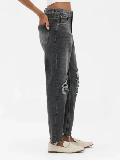 Ripped Denim Mom Jeans|Primark Sale