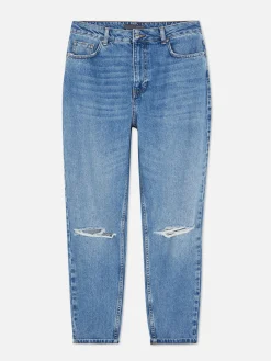 Ripped Denim Mom Jeans|Primark