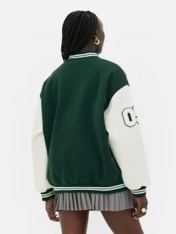 Rita Ora Bouclé Letter Varsity Jacket|Primark Hot