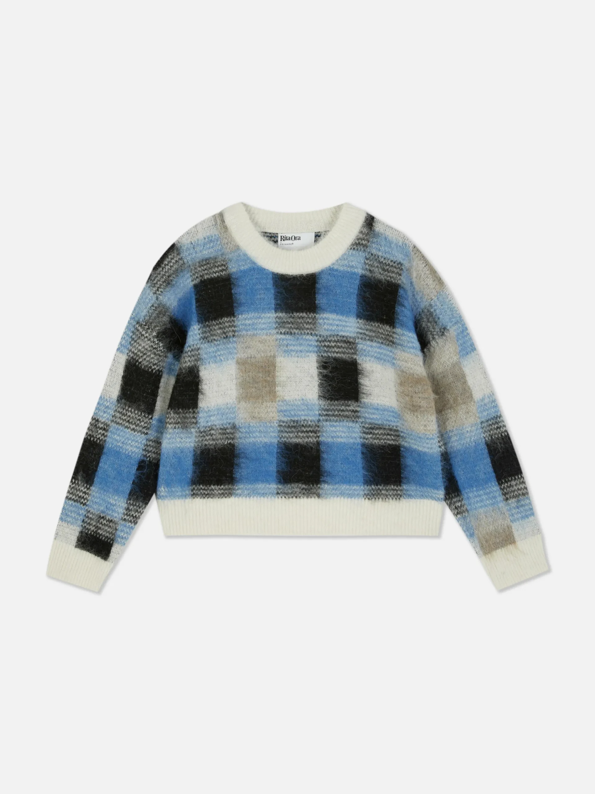 Rita Ora Brushed Check Pullover|Primark Clearance