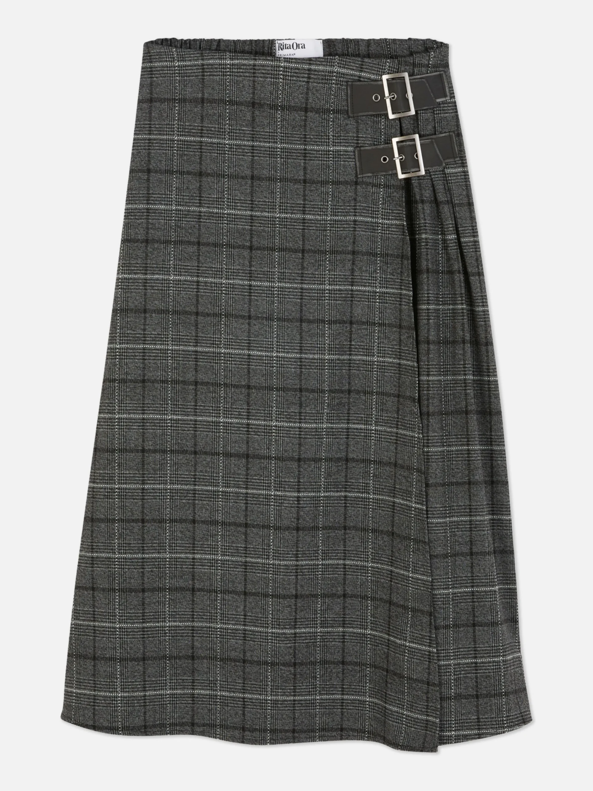 Rita Ora Buckle Pleated Midi Skirt|Primark Best