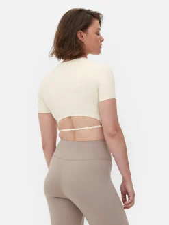 Rita Ora Buttery Soft Cropped Sports Top|Primark Outlet