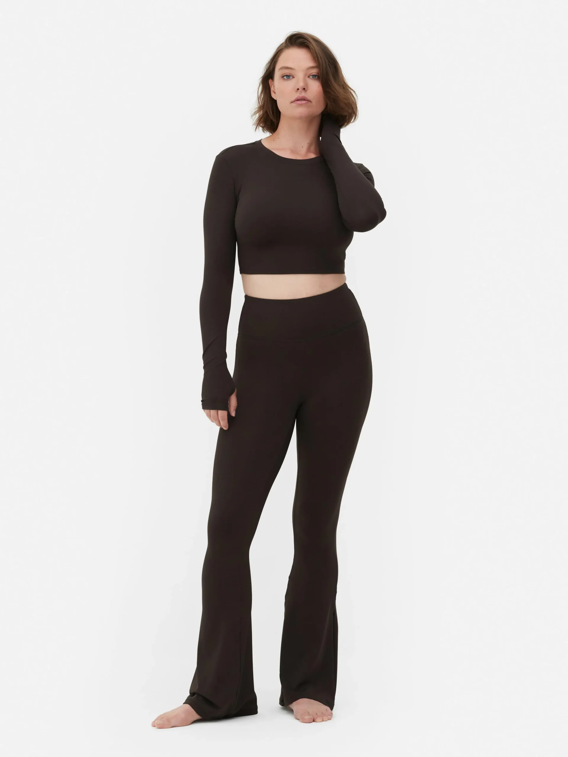 Rita Ora Buttery Soft Long Sleeve Sports Crop Top|Primark Sale