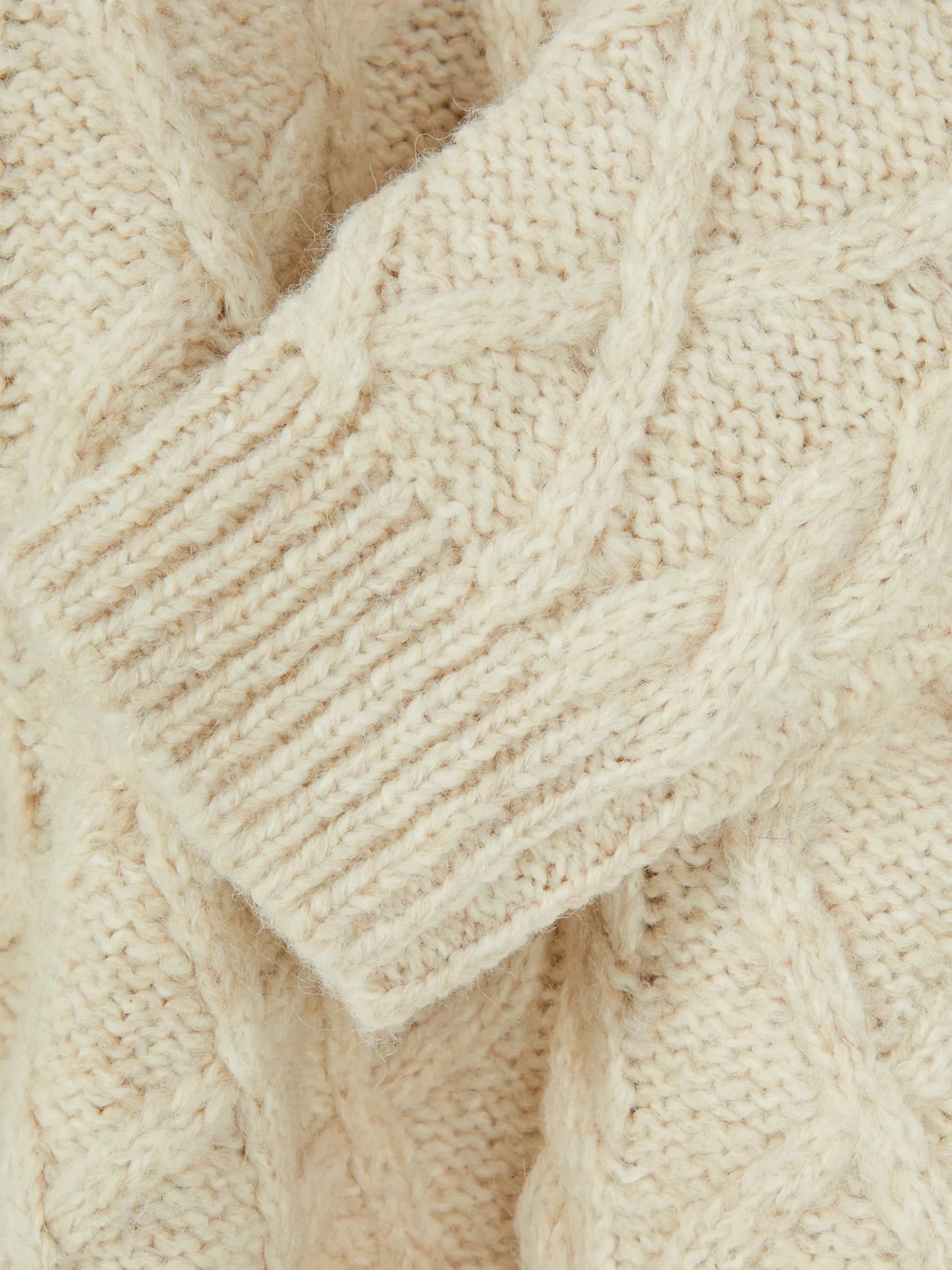 Rita Ora Buttoned Cable Knit Sweater|Primark Online