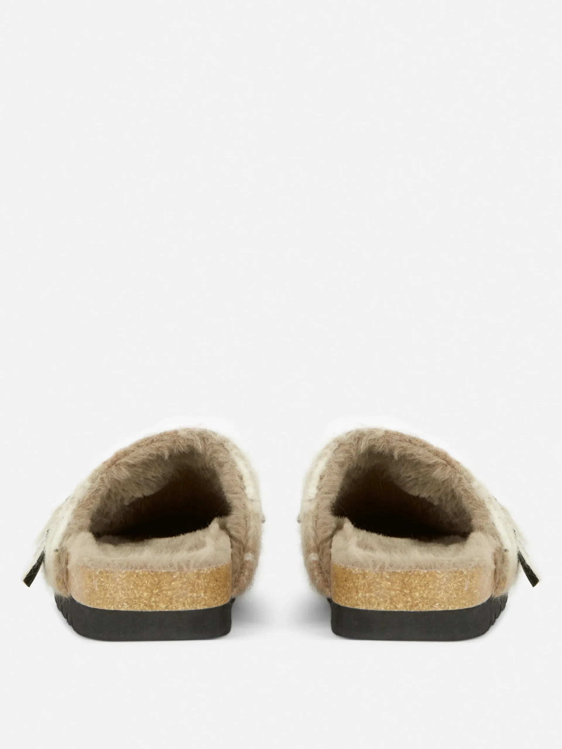 Rita Ora Check Faux Fur Lined Clog Mules|Primark Hot