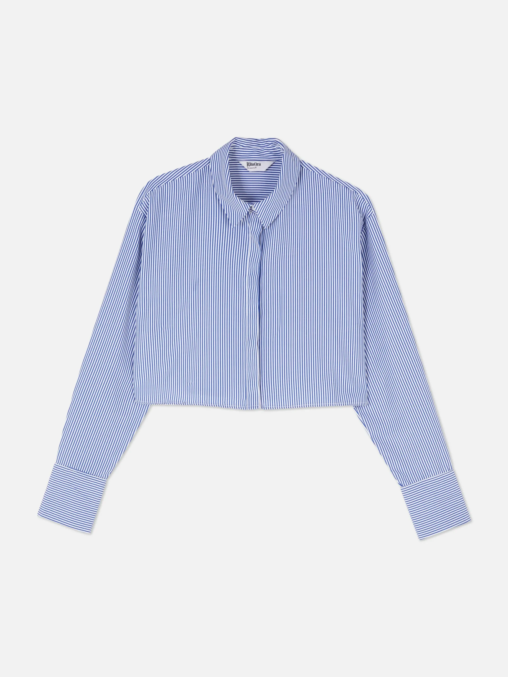 Rita Ora Cropped Striped Shirt|Primark Discount