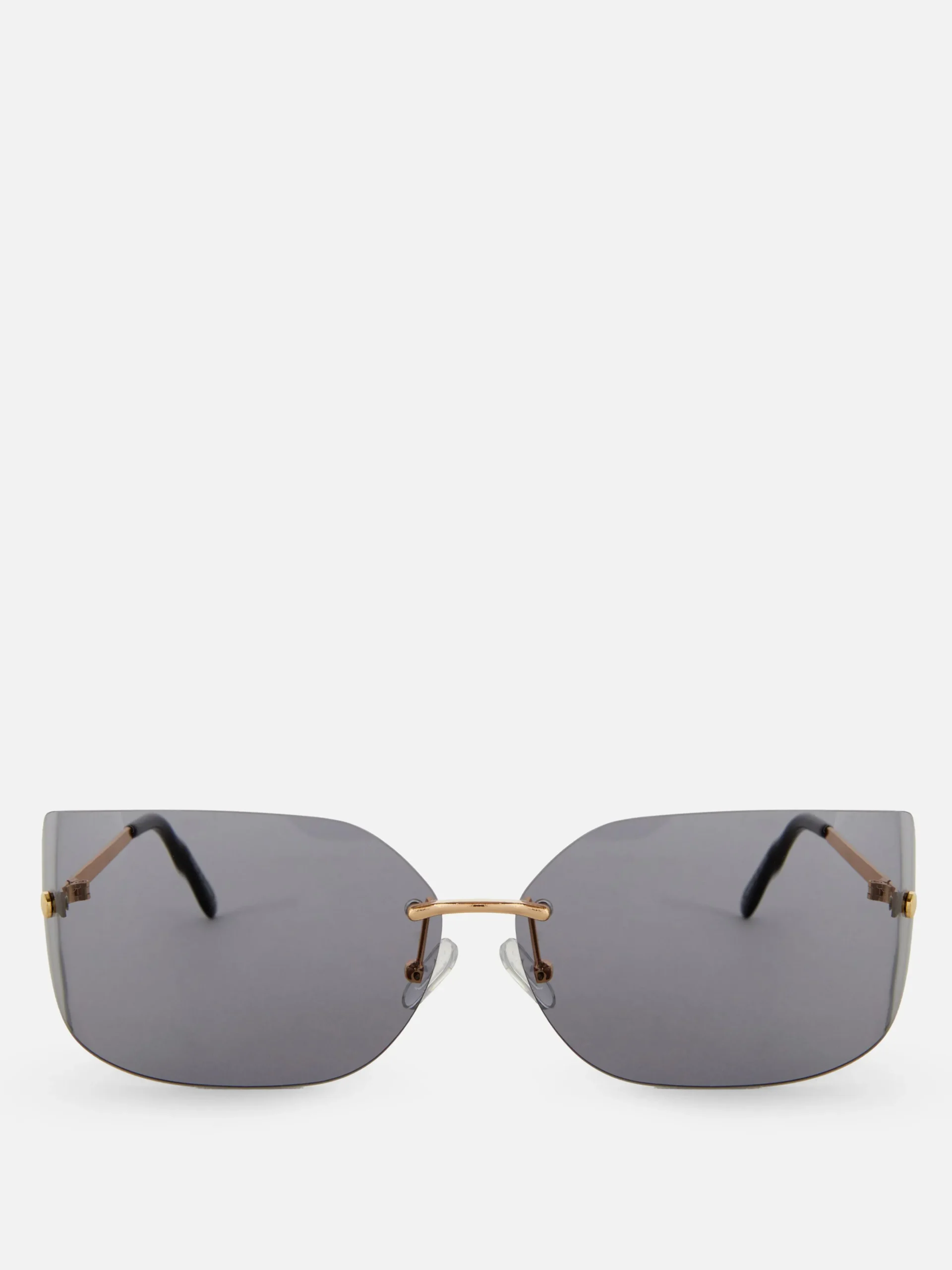 Rita Ora Curved Rimless Sunglasses|Primark Online