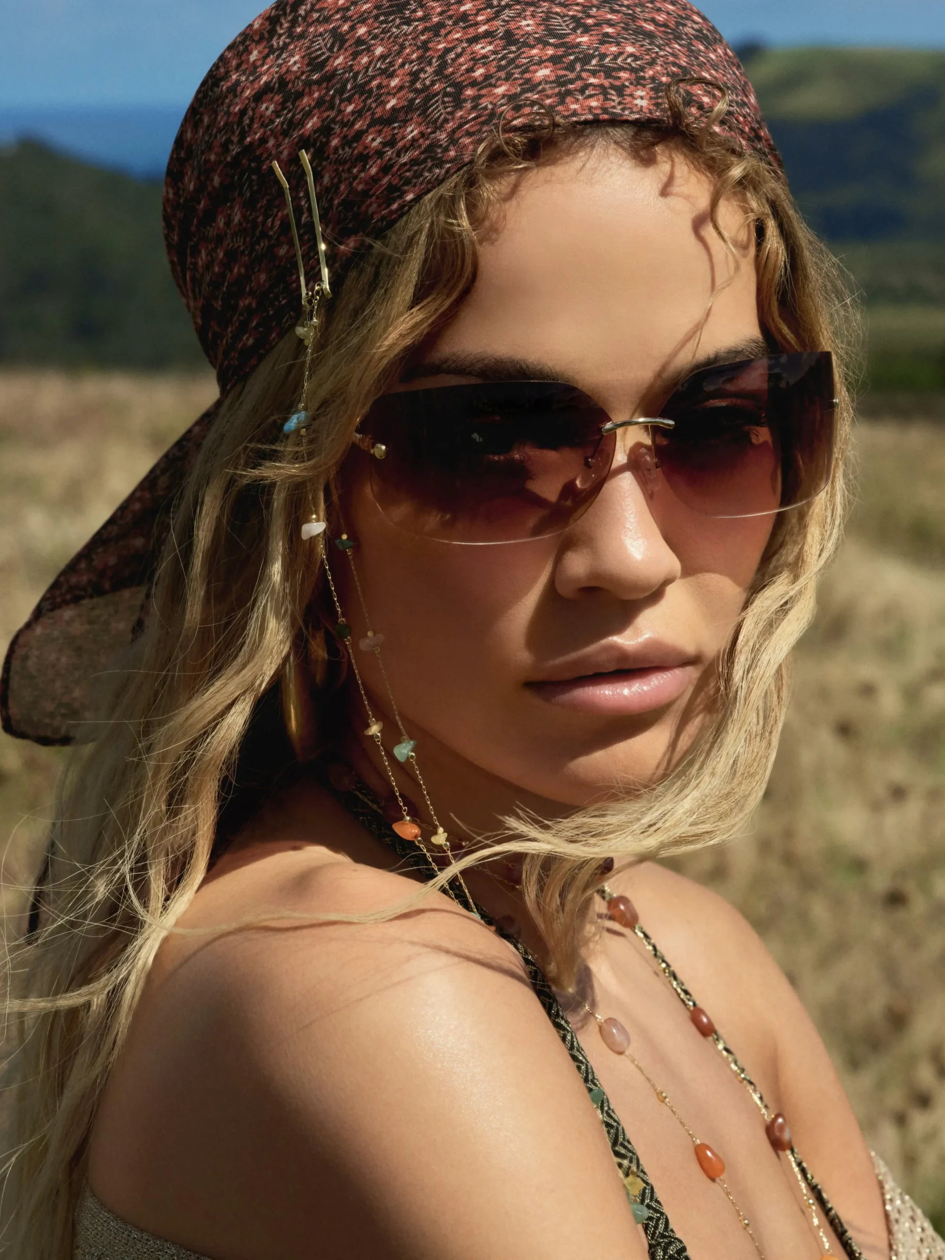 Rita Ora Curved Rimless Sunglasses|Primark Best